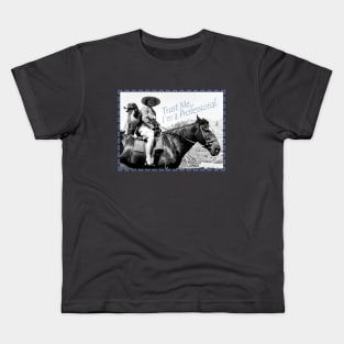 Trust Me I'm a Professional Rider Trainer Lady Dog Horse Kids T-Shirt